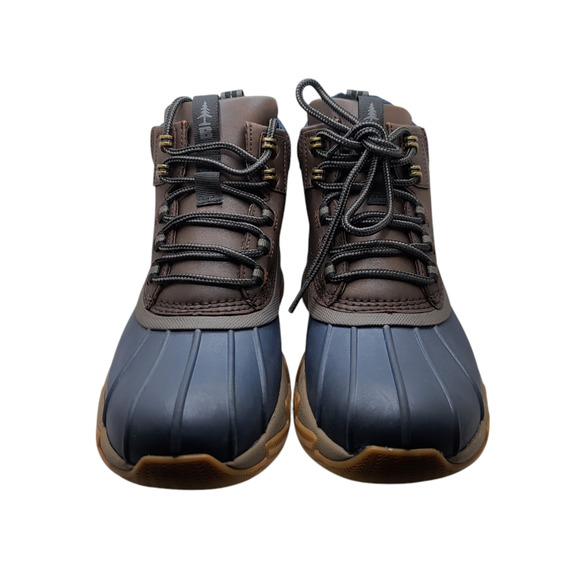 Bass Outdoor Womens Blue Brown Field Duck Waterproof Mid Boot Size 8 - Picture 2 of 5